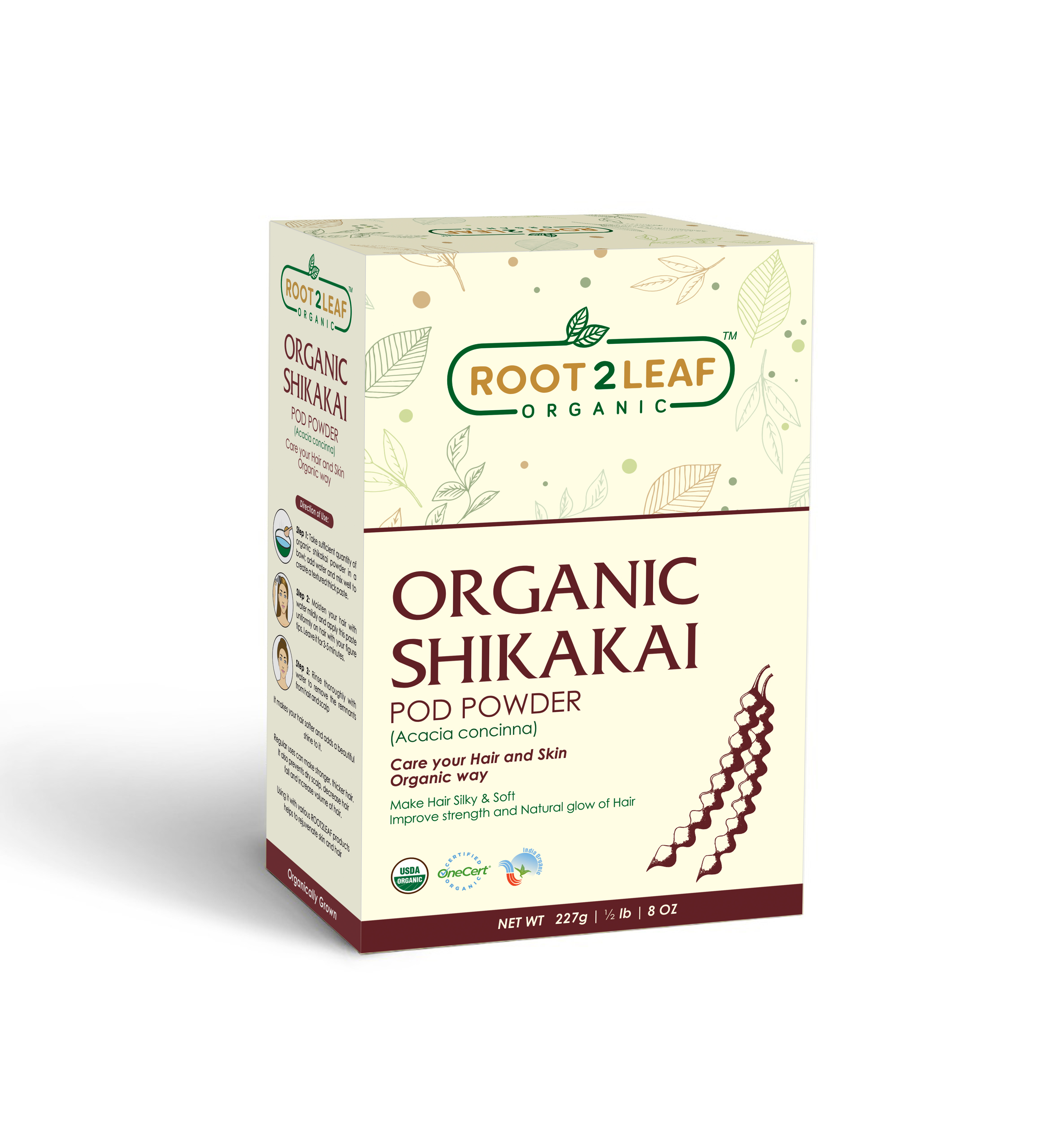 Organic Shikakai Pod Powder 227 Gm