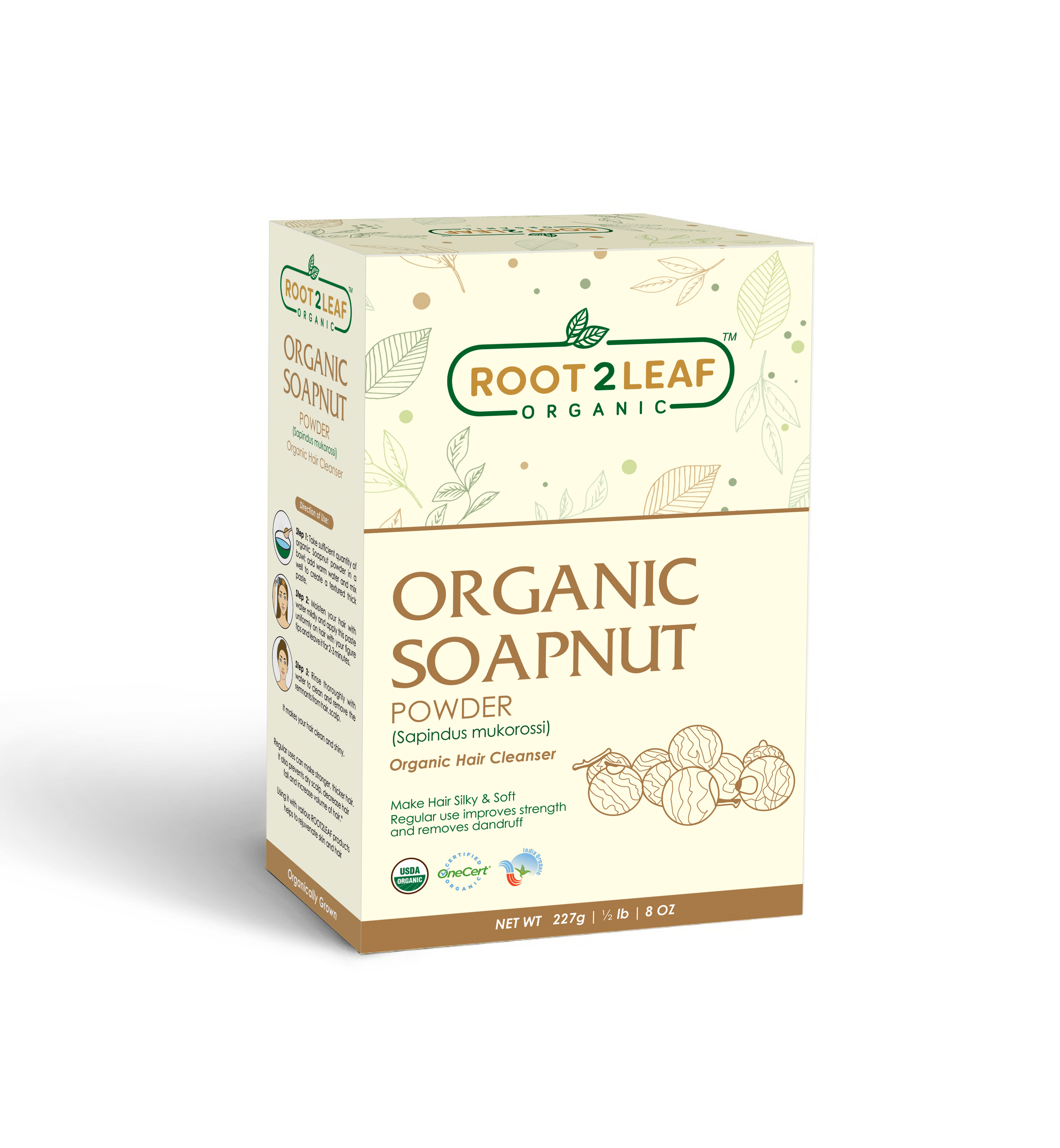 Organic Soapnut Powder 227 Gm