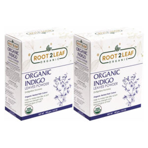 Indigo leaves Powder (Root2Leaf Organic) - Pack of 2 (100g + 100g)