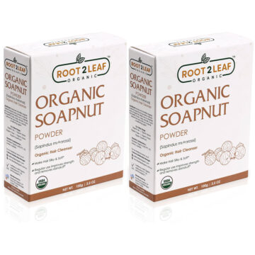 Soapnut Powder (Root2Leaf Organic) - Pack of 2 (100g + 100g)