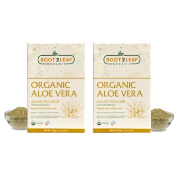Organic Aloe Vera Leaves Powder Packs of 2 (227 Gms + 227 Gms)