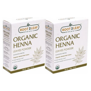 Henna leaves Powder (Root2Leaf Organic) - Pack of 2 (100g + 100g)