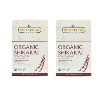 Organic Shikakai Pod Powder Packs of 2 (227 Gms + 227 Gms)