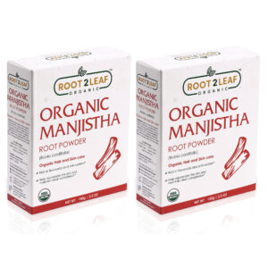 Manjistha Root Powder (Root2Leaf Organic) - Pack of 2 (100g + 100g)