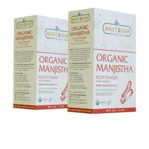 Organic Manjistha Root Powder (Packs of 2) 227 Gms