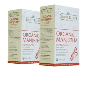 Organic Manjistha Root Powder (Packs of 2) 227 Gms