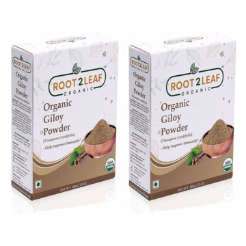 Root2Leaf Organic Giloy Powder 2 Packs (100gms + 100gms)