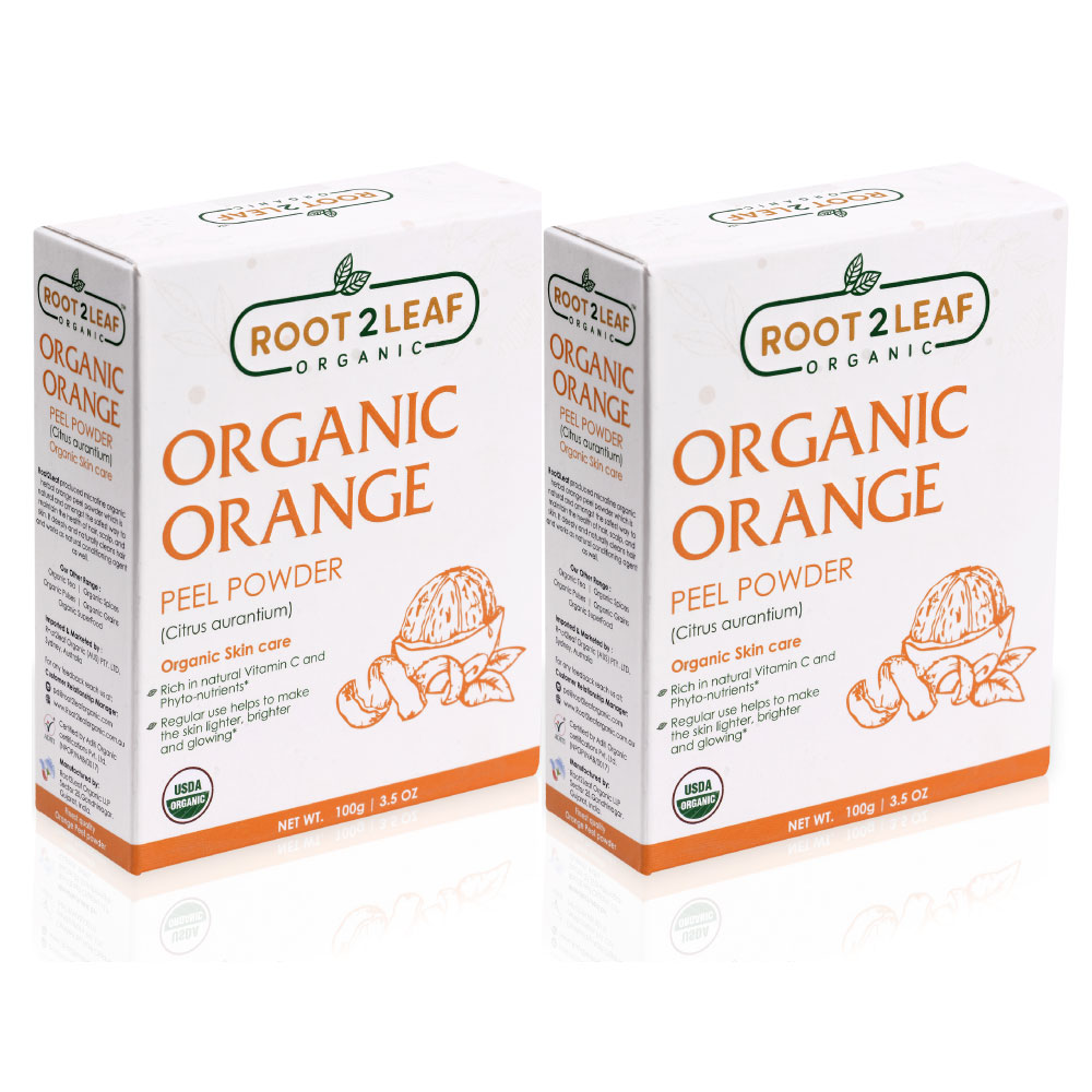 Organic Orange Peel Powder 2 Packs (100 Gms + 100 Gms)