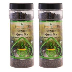 Organic Green Tea 100g Pack of 2 by Root2leaf Organic