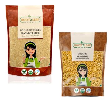 White Basmati Rice 1kg and Arhar (Toor) Dal 1kg