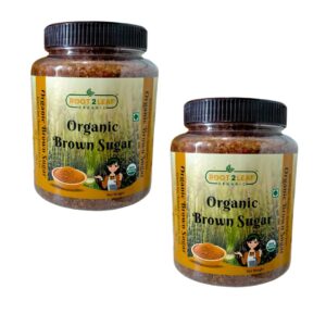 Organic Brown Sugar 1kg pack of 2