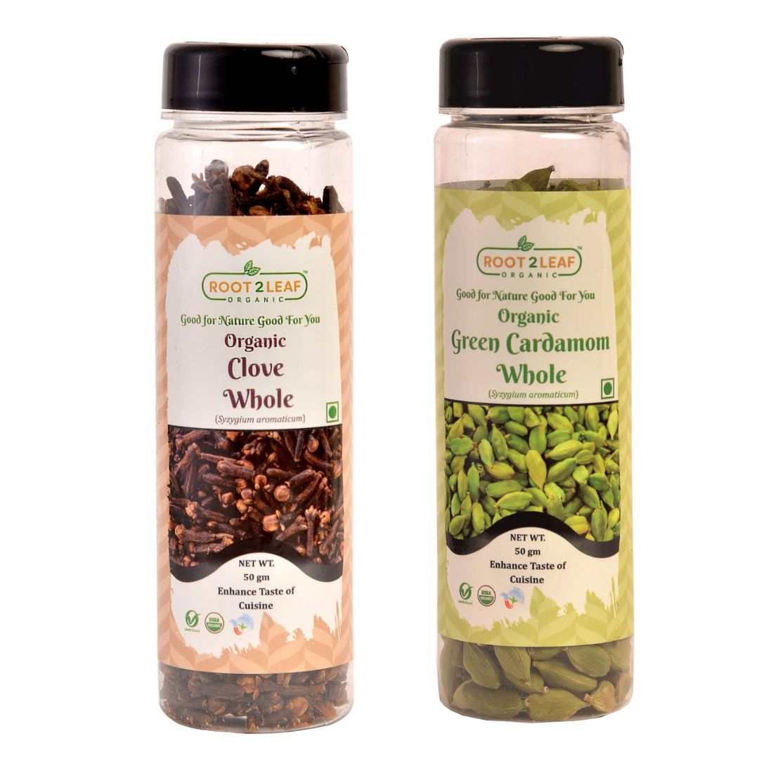 Clove Whole 50g and Green Cardamom Whole 50g