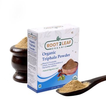 Root2leaf Organic 100 gm Triphala Powder Supports Healthy Immune & Digestion