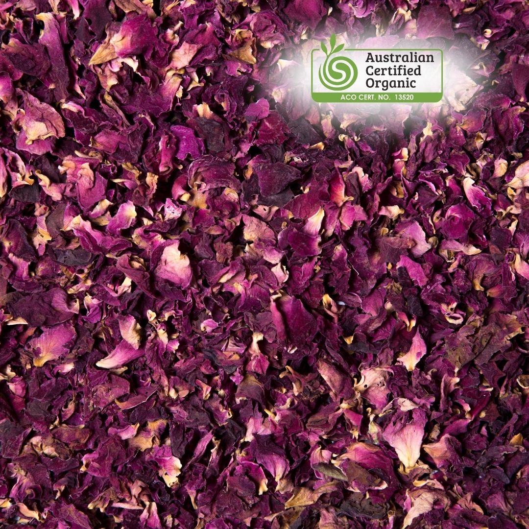 Organic Red Rose Petals 1kg Herb Tea Fresh