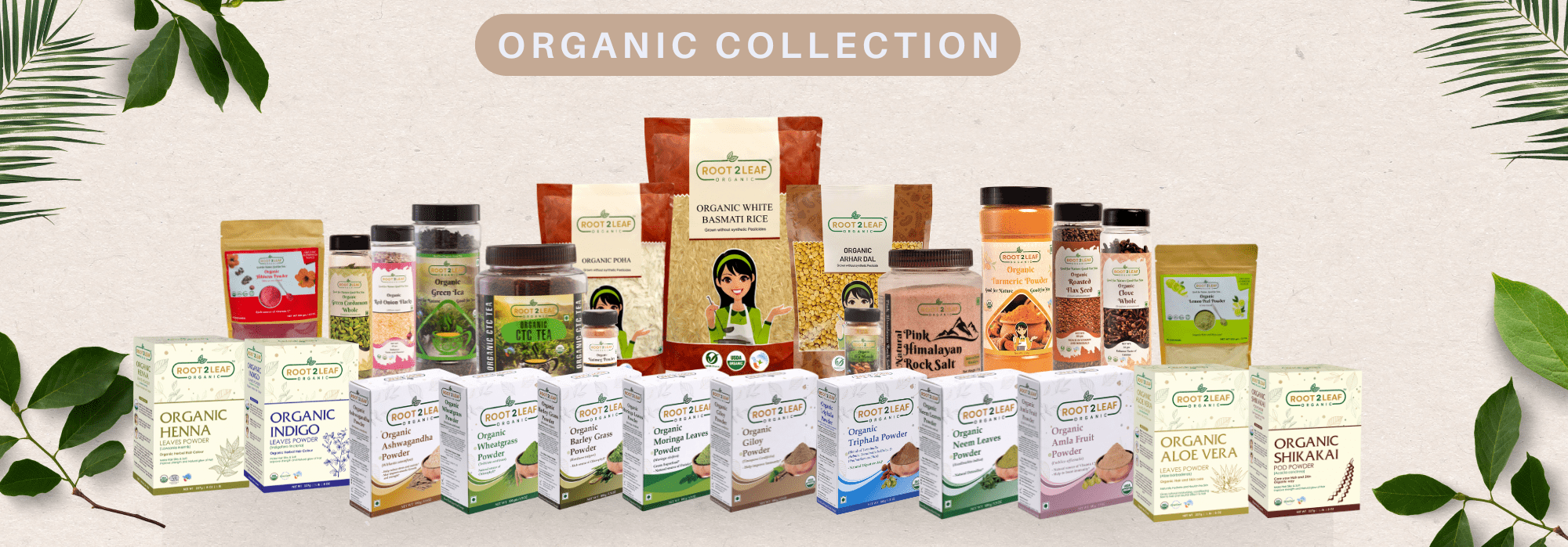 Root2leaf Organic all product range